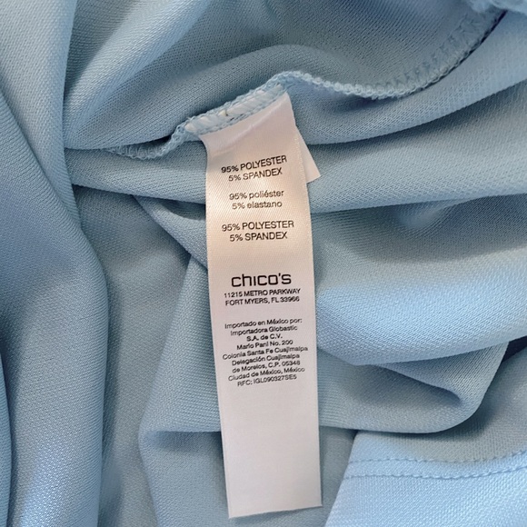 Chico’s Light Blue Pull over top . - Picture 5 of 5